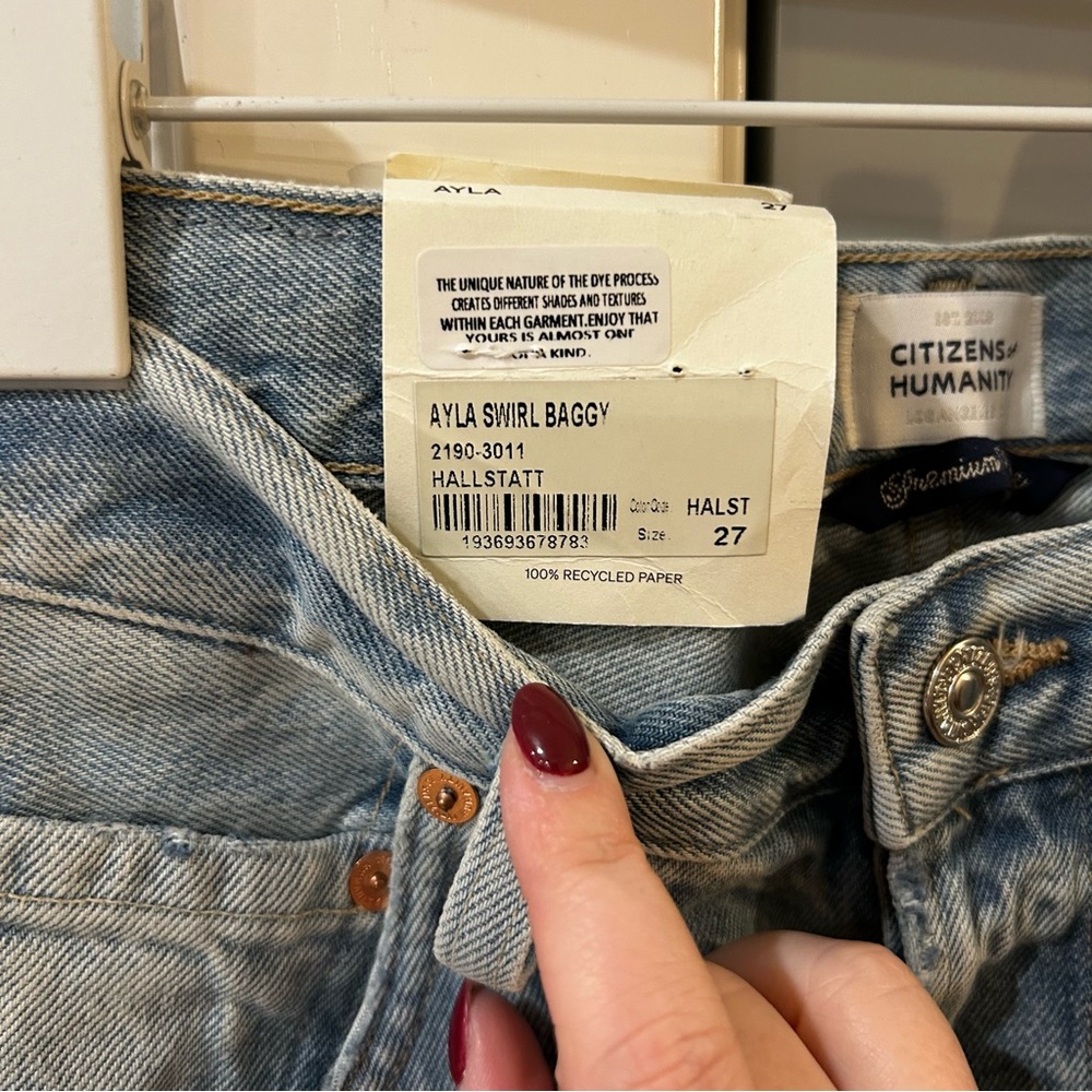 NWT Citizens of Humanity Ayla Swirl Baggy Jeans in Hallstatt - Picture 3 of 4